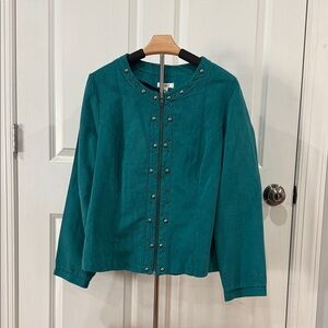 Cato Teal Studded Jacket